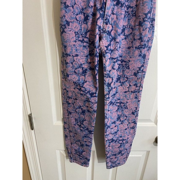 Vintage Early 80s Squeeze In Floral All Over Print Women’s Jeans Size 3 - Picture 4 of 16